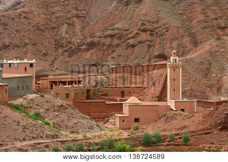 Old village in the Atlas Mountains, Morocco