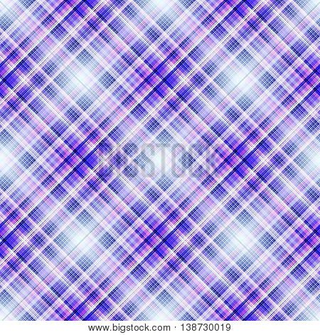 Checkered seamless pattern of interwoven colored thin strips. Motley abstract symmetrical background. Tartan template for fabrics, wallpaper. Vector eps10