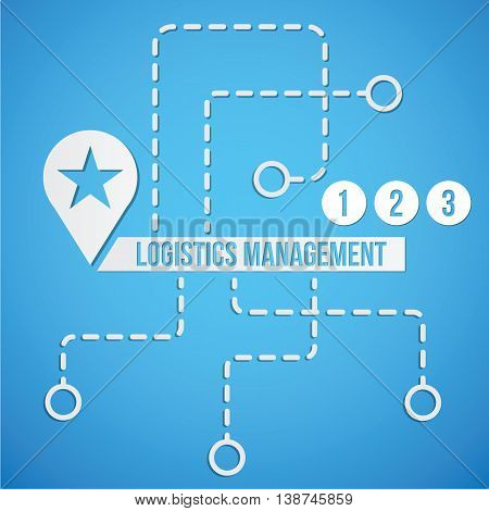 Logistic concept. Set of icon and sympols for transportation infographics. Best choice.