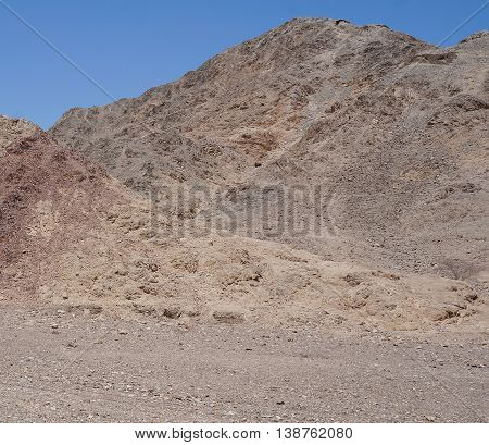 Wadi Shahamon near Eilat in sunset time, South Israel