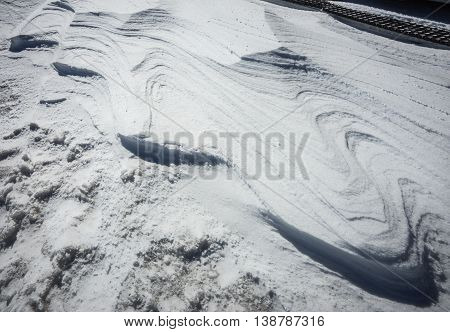 Sunny Snowy Weather On Mount Parnassos, Central Greece