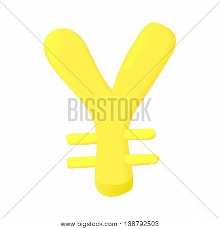 Sign ian icon in cartoon style isolated on white background. Currency symbol