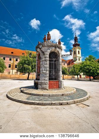 Town of Karlovac central square view central Croatia