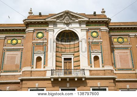 ROME, ITALY - APRIL 8, 2016: Museums of Vatican building exterior.