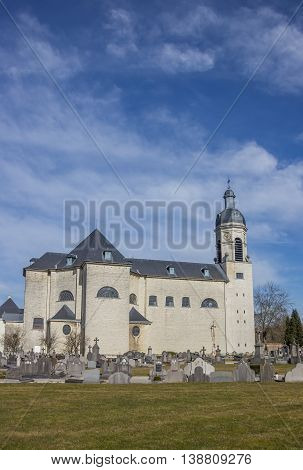 LEUVEN, BELGIUM - MARCH 7, 2015: Church of the Vlierbeek abbey in Leuven, Belgium