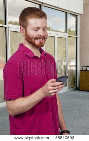 Man Texting