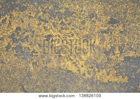 chipped painted yellow concrete floor texture map