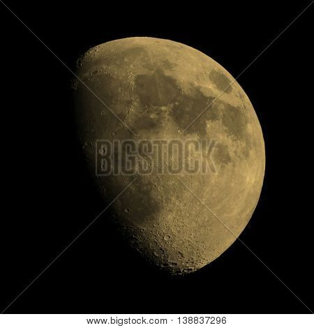 Gibbous Moon Sepia