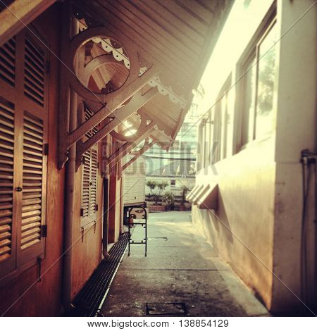 Architecture Wooden Concrete Drainer Roof Concept