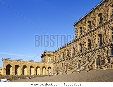 Palazzo Strozzi - Florence Italy in a sunny day