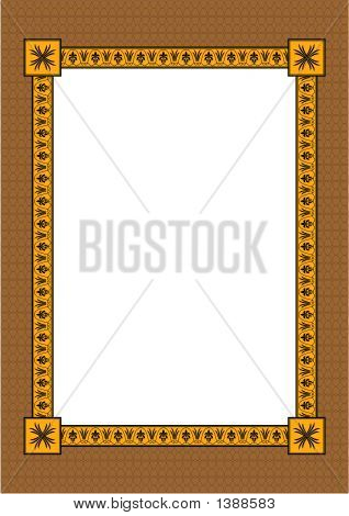 Cornice decorativa con un ornamento