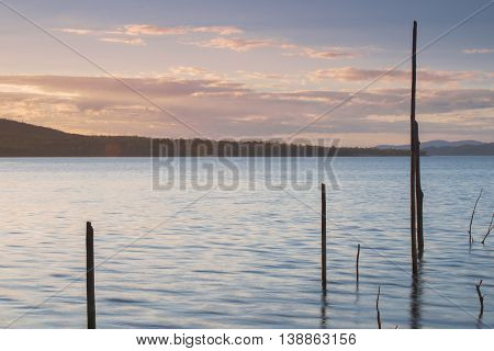 Lake Wivenhoe in Queensland during the day. Apart of Wivenhoe Dam.