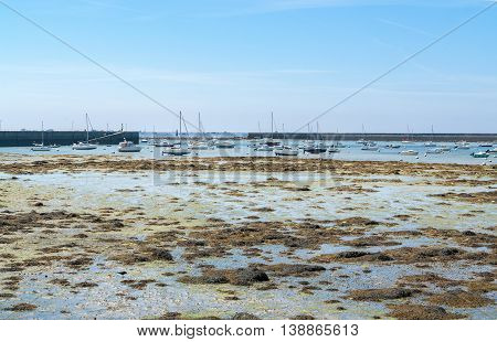 coastal scenery around Penmarch in the Finistere department in Brittany France