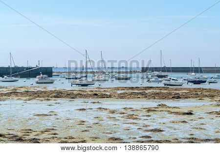 coastal scenery around Penmarch in the Finistere department in Brittany France