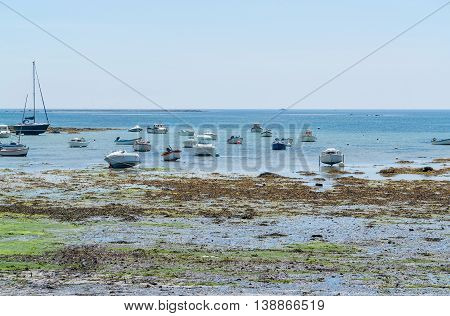 coastal scenery around Penmarch in the Finistere department in Brittany France