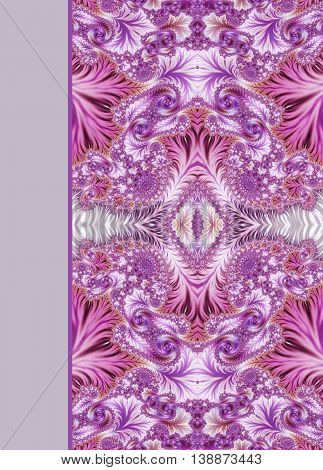 Design of beautiful spiral ornamental notebook cover