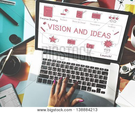 Design Development Visualize Creativity Concept