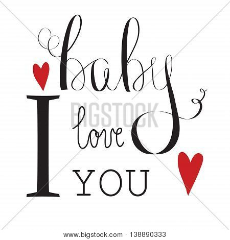 Valentines day vintage card with lettering background