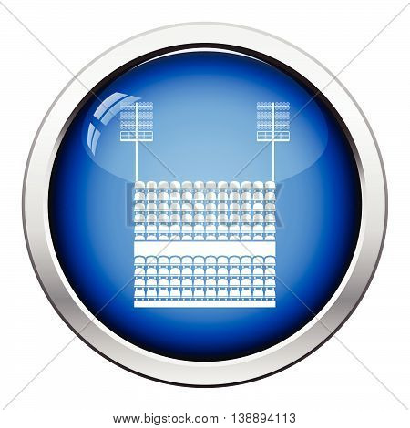 Stadium Tribune With Seats And Light Mast Icon
