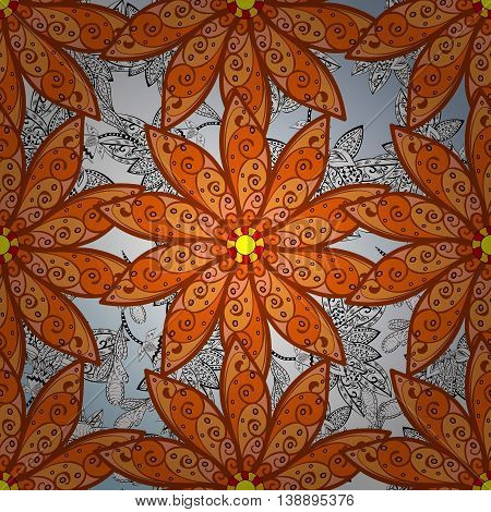 Adstract floral floral on grey background. Vector illustration.