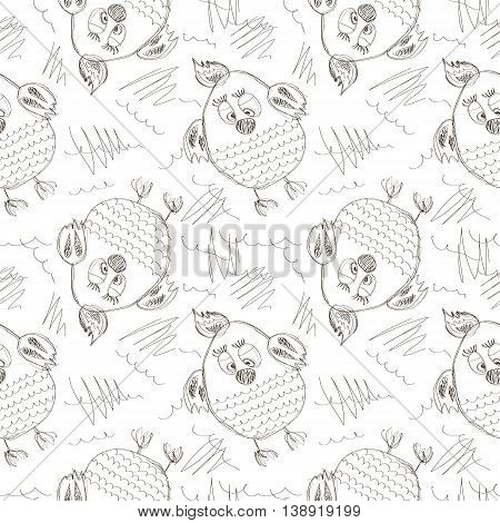 Vector Seamless Pattern, Graphic Illustration