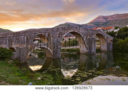 Old bridge in Trebinje - Bosnia and Herzegovina - architecture travel background
