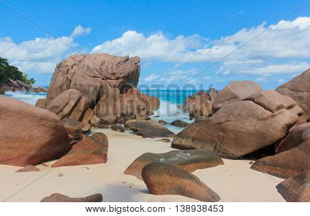 Magnificent Seychelles Rocky Beach 