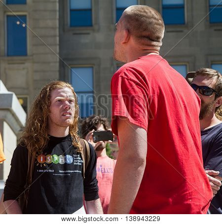 Two People In A Heated Debate