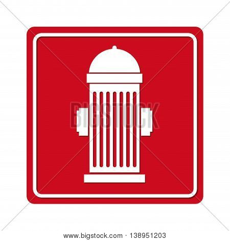 hidrant emergency signal icon graphic isolated vector