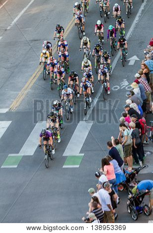 Line Of Bikers