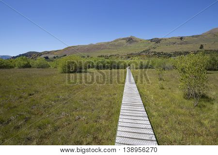Glenorchy Lagoon Boardwalk in Glenorchy, New Zealand