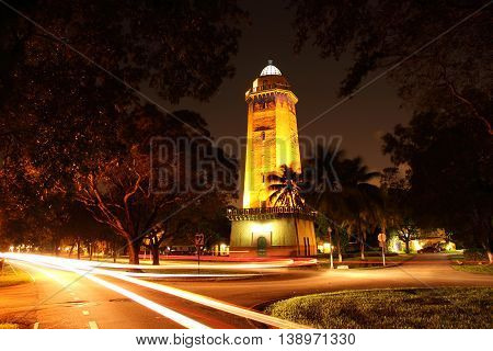 Historic Alhambra Water Tower in Coral Gables, Florida