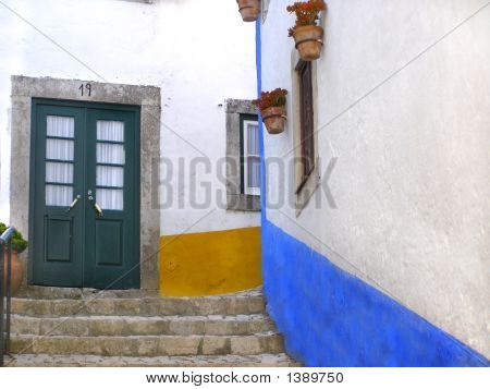 Coloridas casas rústicas