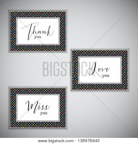 Decortive note cards with various sayings