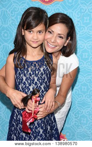 LOS ANGELES - JUL 16:  Constance Marie & Luna Marie Katich arrives to the Disney Channel's 