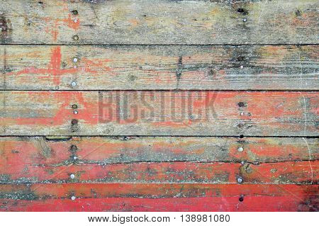 Old, red, weathered, authentic, textured barn wood background.