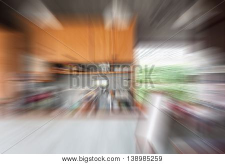 Abstract blur coffee shop background, stock photo