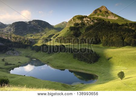Orlovacko lake in Sutjeska national park Bosnia and herzegovina