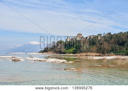 Grottoes Of Catullus And Lake Garda In Sirmione