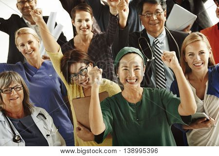Celebrating Diverse People Various Occupations Concept