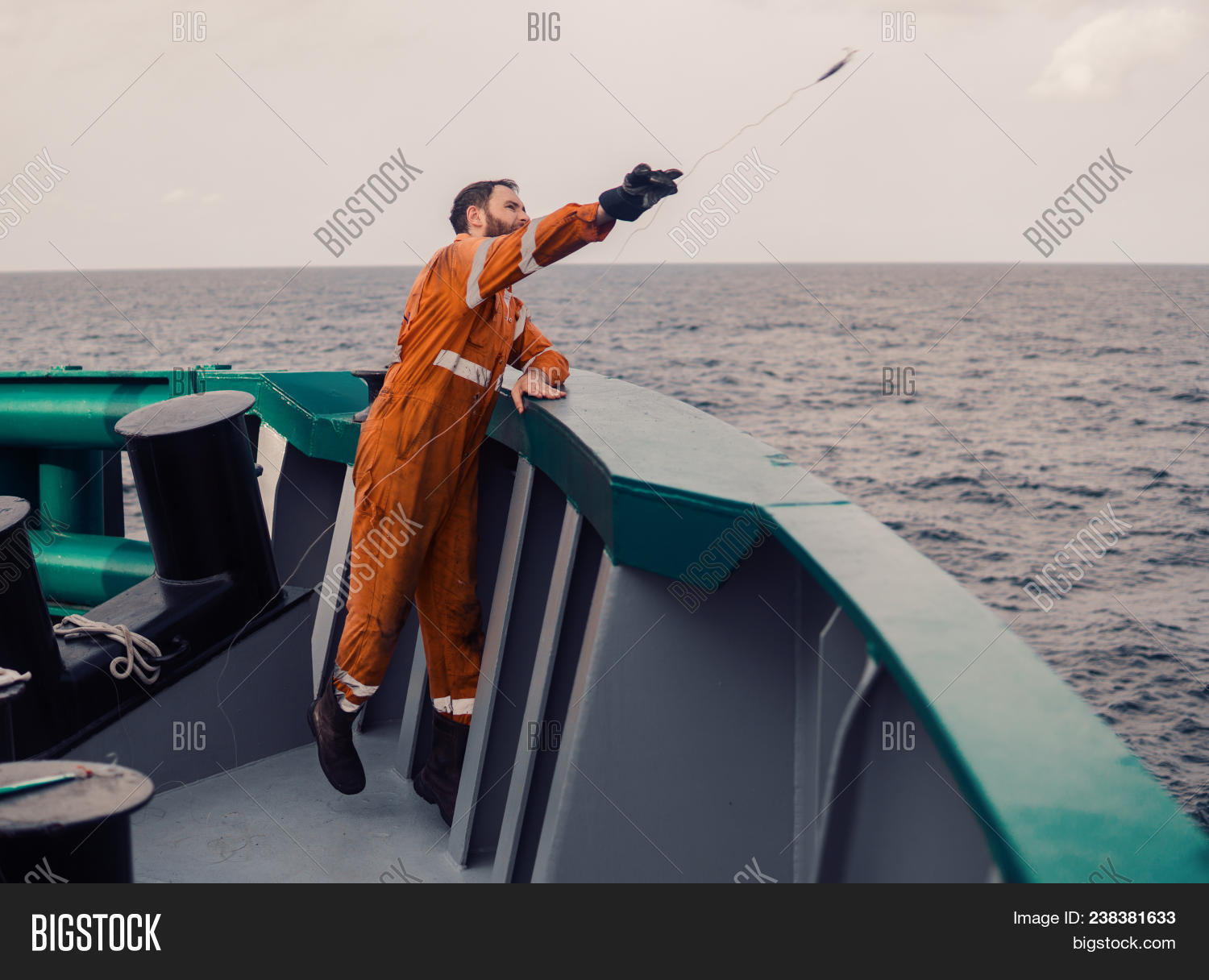 Fisherman Throws Hook Image & Photo (Free Trial) Bigstock