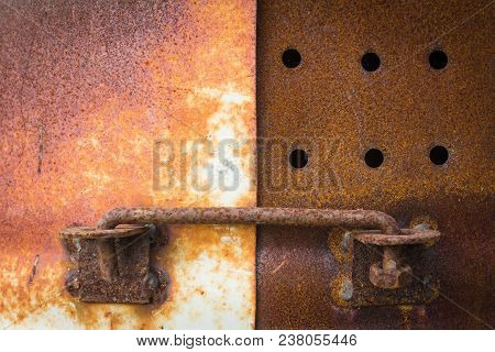 The Iron Is Rusty And Old For The Background Image.