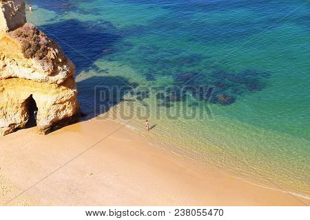 Camilo Beach (praia Do Camilo) In Lagos, Algarve, Portugal