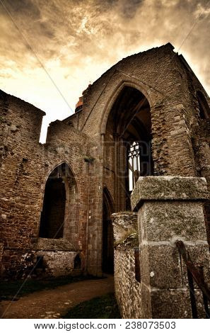 One of the most beautiful and famous destination in Brittany, France, Saint Mathieu and his Abbey