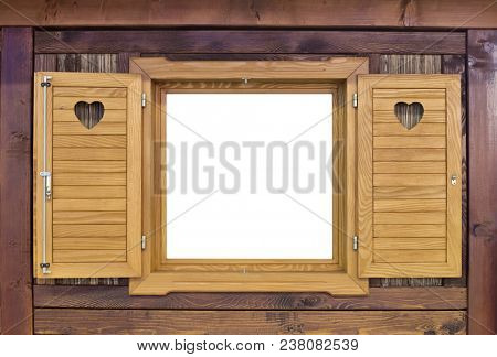 Decorative Vintage Wooden Challet Window