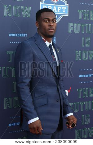 ARLINGTON, TX - Josh Jackson attends the 2018 NFL Draft at AT&T Stadium on April 26, 2018 in Arlington, Texas.