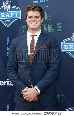 ARLINGTON, TX - Sam Darnold attends the 2018 NFL Draft at AT&T Stadium on April 26, 2018 in Arlington, Texas.