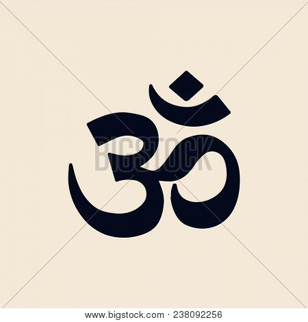 Illustraition of the Indian Om symbol