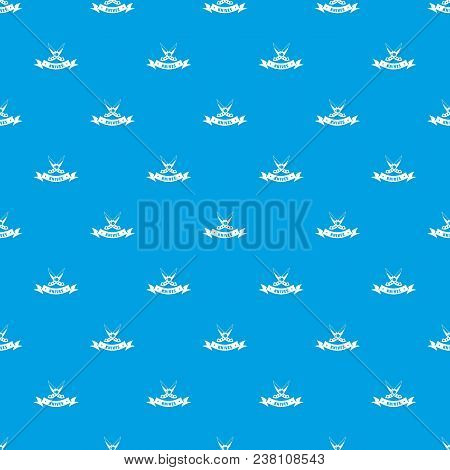 Knive Weapon Pattern Vector Seamless Blue Repeat For Any Use
