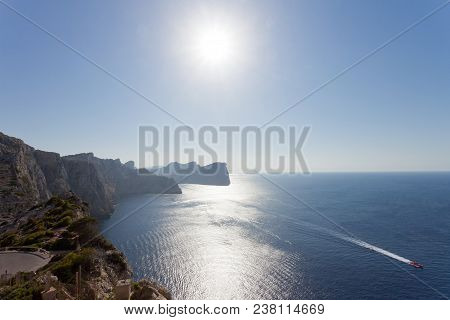 Cap De Formentor, Mallorca, Spain - Enjoying The Sunset In The Mountains Of Formentor